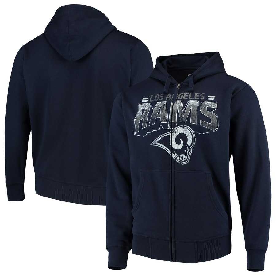 Men's Los Angeles Rams G III Sports by Carl Banks Perfect Season Full Zip Hoodie Navy,We sell and wholesale Men's Los Angeles Rams G III Sports by Carl Banks Perfect Season Full Zip Hoodie Navy on line form chian!